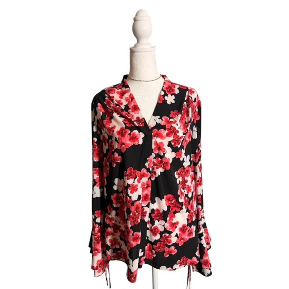 Calvin Klein Women Top Size Medium Fairy Whimsical bold Career Tweed